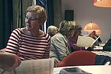 Bild: Teilnehmerinnen der Frauenakademie Ulm im Club Orange der Ulmer Volkshochschule
