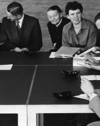 Bild: Inge Aicher-Scholl und das Kuratorium der Ulmer Volkshochschule