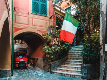 Blick in eine italienische Gasse